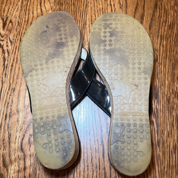 JIMMY CHOO women’s cork bottom flip flop size 36 - Picture 6 of 6